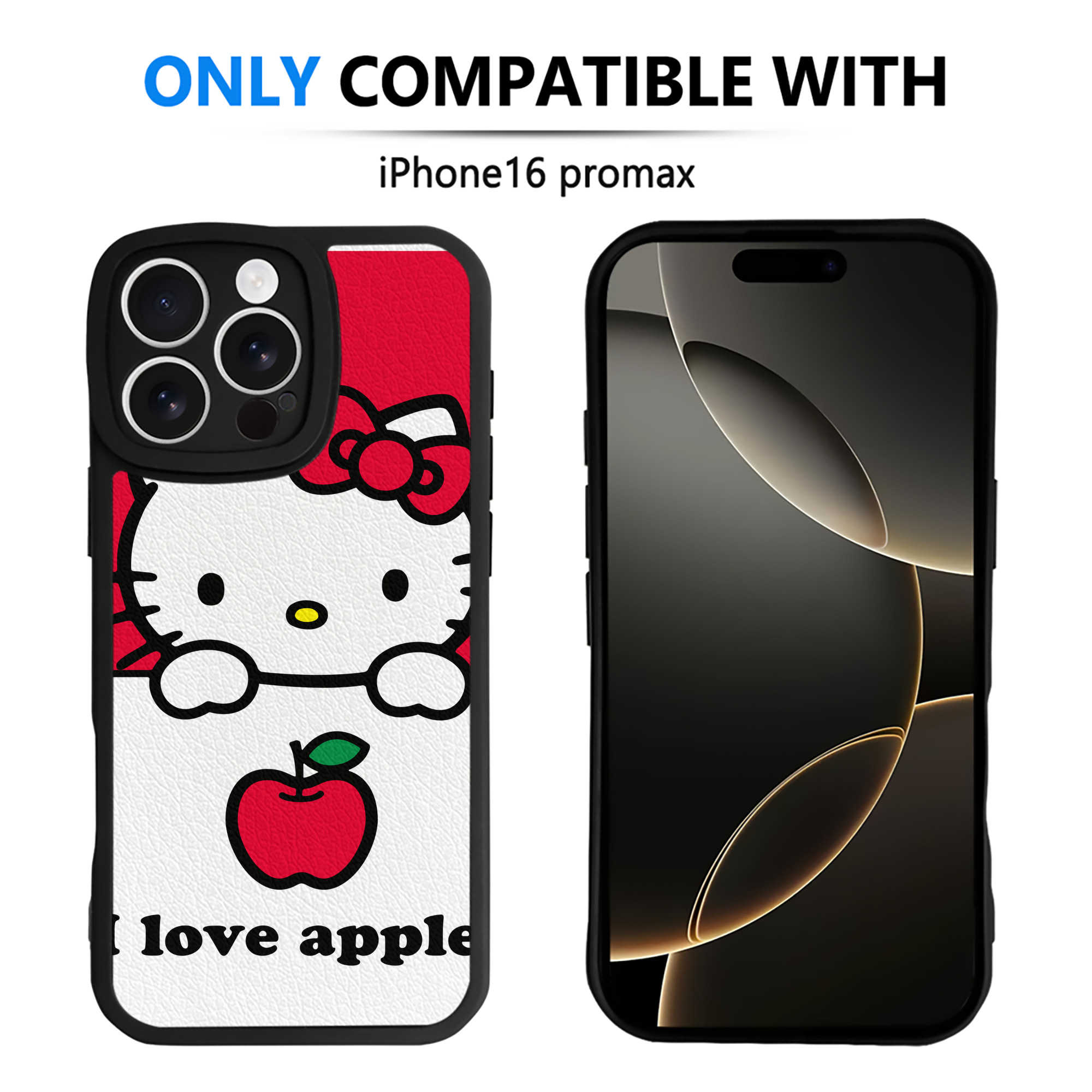（画像用） Hello Kitty ハローキティ 【iPhone 16シリーズ対応】シリコンスマホケース（レザー調） 材質：シリコン